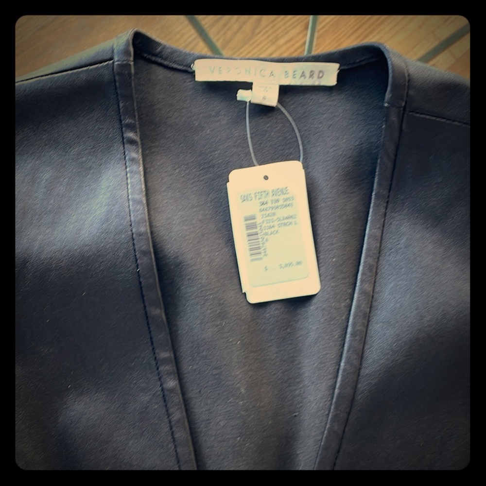 Veronica Beard Leather Vest